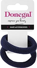 Fragrances, Perfumes, Cosmetics Hair Ties, 2 pcs, FA-5681, dark blue - Donegal