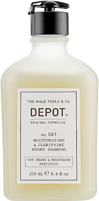 Cleansing & Moisturizing Beard Shampoo - Depot Beard&Moustache Specifics 501 — photo N2