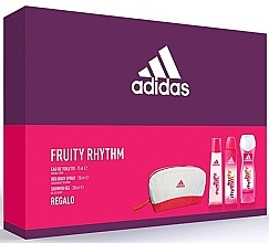 Fragrances, Perfumes, Cosmetics Adidas Fruity Rhythm - Set (edt/75ml+sh/gel/250ml+deo/150ml+bag)