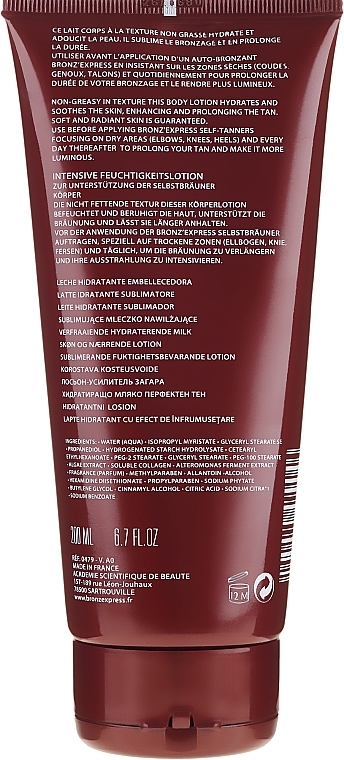 Moisturising Body Lotion - Academie Bronze Express Beautifying Moisturizing Lotion — photo N2