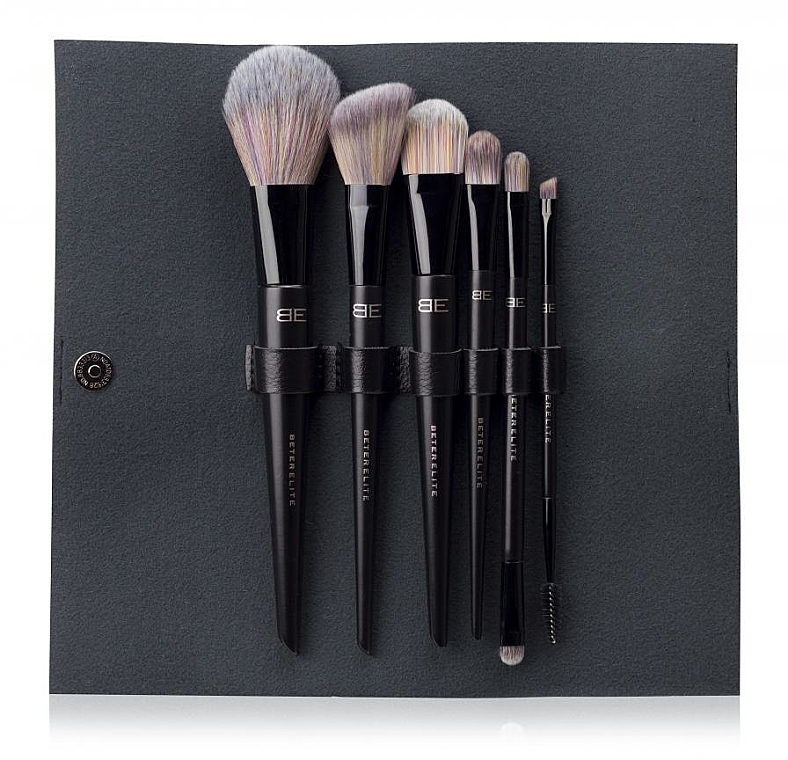 Makeup Brush Set, in case, 6 pcs. - Beter Elite Makeup Brushes Kit — photo N4