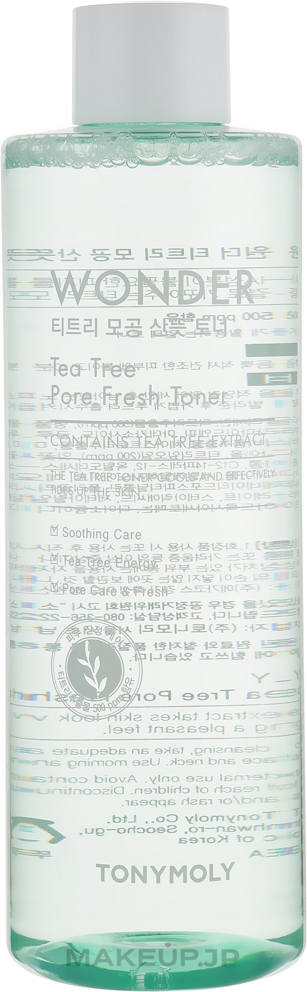 Face Toner with Tea Tree Extract - Tony Moly Wonder Tee Tree Pore Fresh Toner — photo 500 ml