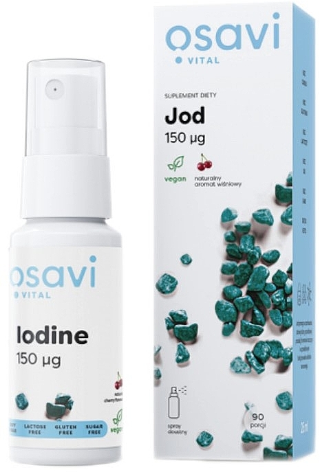 Cherry Iodine Dietary Supplement Spray, 150 mcg - Osavi Jod — photo N1