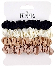 Fragrances, Perfumes, Cosmetics Hair Tie Set, 4 pcs, GUM154 - Ecarla