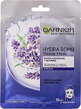 Face Mask - Garnier Skin Naturals Hydra Bomb Tissue Mask Lavanda — photo N1