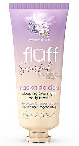 Body Mask - Fluff Superfood Lavender Rose Sleeping Overnight Body Mask — photo N1