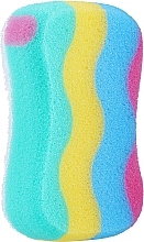 Rectangular Bath Sponge 2in1, rainbow 1 - Ewimark — photo N1
