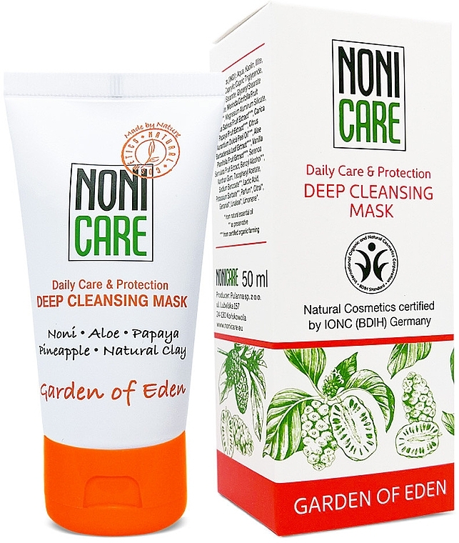 Deep Cleansing Clay Mask - Nonicare Garden Of Eden Deep Cleansing Mask (tube) — photo N1