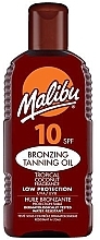 Fragrances, Perfumes, Cosmetics Tanning Oil - Malibu Bronzing Tanning Oil SPF10