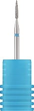 Fragrances, Perfumes, Cosmetics Diamond Nail Drill Bit 'Flame', 243 014V 1.4mm, blue mark - Tufi Profi Premium