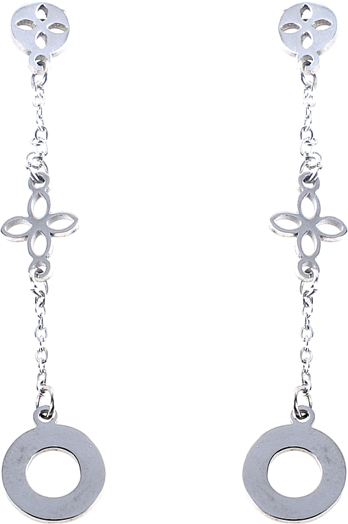 Women Earrings, chain rings, silver - Lolita Accessoires — photo N1