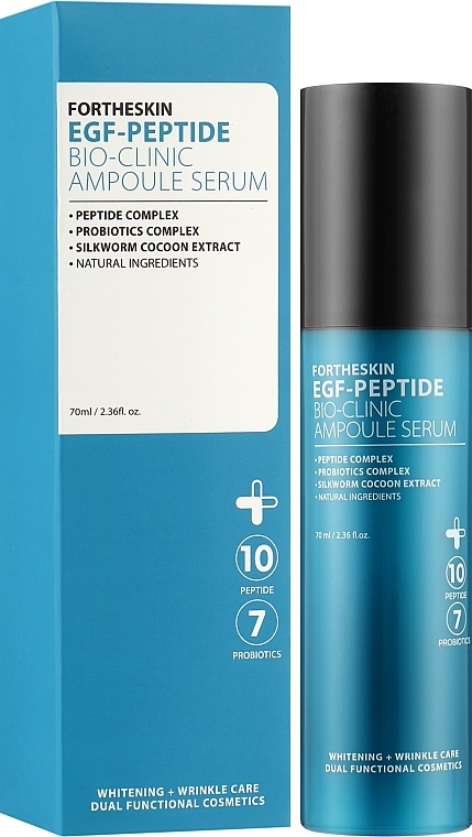 Peptide Face Serum - Fortheskin EGF Peptide Bio Clinic Ampoule Serum — photo N4