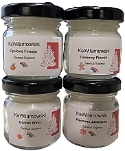 Christmas Scented Candle Set - KawiLamowski (candles/4x40ml) — photo N2