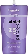 Anti-yellowness Violet Oxidizer 7,5% - Fanola No Yellow Purple Oxidizing Cream (25 Vol) — photo N1