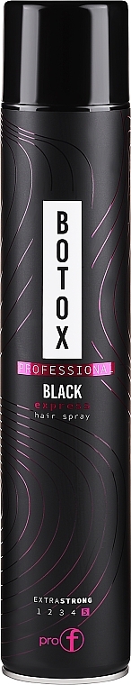 Hair Spray - PRO-F Professional Botox Black Express Hair Spray Extra Strong — photo N1