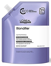 Fragrances, Perfumes, Cosmetics Repairing Illuminating Conditioner - L'Oreal Professionnel Serie Expert Blondifier Illuminating Conditioner Eco Refill