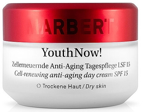 Cream for Dry Skin - Marbet YouthNow! Anti-Aging Day Cream Dry Skin SPF15 — photo N1