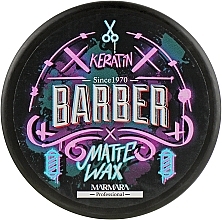 Fragrances, Perfumes, Cosmetics Hair Styling Pomade - Marmara Barber Keratin Matte Wax 