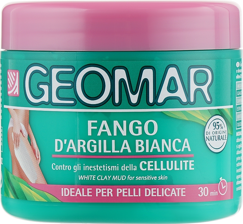 Anti-Cellulite Mud with White Clay for Sensitive Skin - Geomar White Clay Mud — photo N1