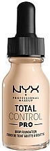 Fragrances, Perfumes, Cosmetics Foundation - NYX Professional Total Control Pro Drop Foundation