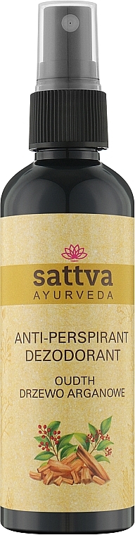 Natural Water-Based Deodorant - Sattva Oudh Anti-Perspirant — photo N1