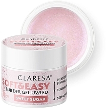 Nail Building Gel - Claresa Soft & Easy Builder Gel UV/LED Sweet Sugar — photo N2