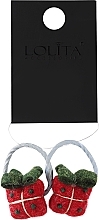 Hair Tie Set 'New Year', grey - Lolita Accessories — photo N1