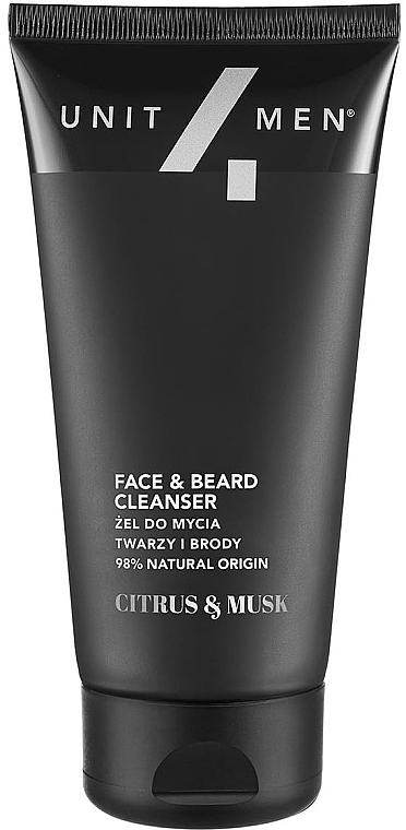 Face & Beard Cleansing Gel - Unit4Men Citrus&Musk Face & Beard Cleanser — photo N1