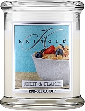 Fragrances, Perfumes, Cosmetics 2-Wick Scented Candle in Glass - Kringle Candle Fruit & Flakes