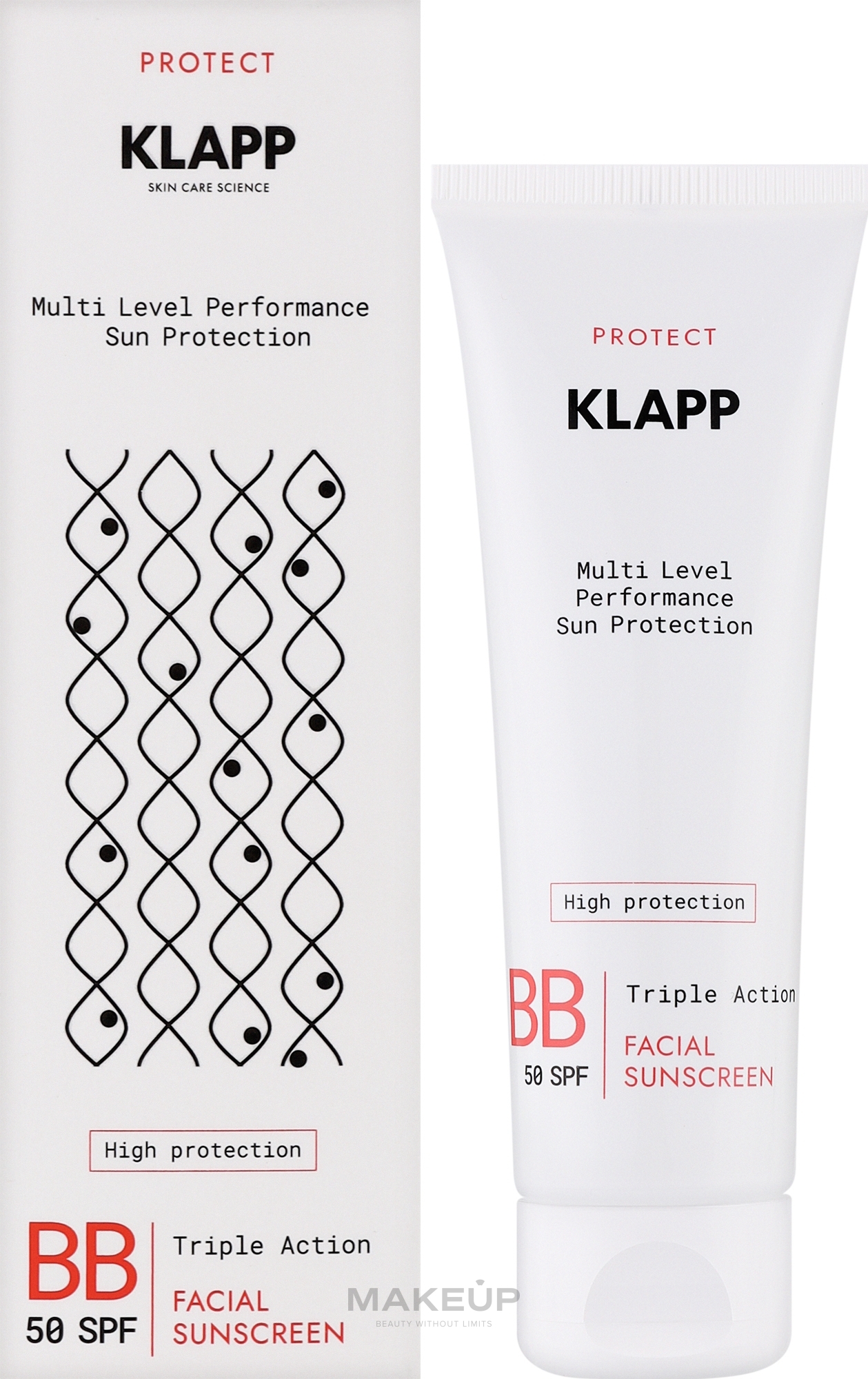 Sunscreen BB Cream - Klapp Multi Level Performance Sun Protection BB Cream SPF50 — photo 50 ml