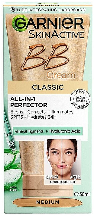 BB Cream - Garnier Skin Active BB Cream Perfecting Care All-In-1 Classic — photo N2