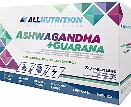 Ashwaganda+Guarana Dietary Supplement - Allnutrition Ashwagandha+Guarana — photo N1