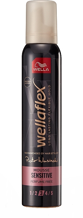 Strong Hold Hair Styling Mousse - Wella Wellaflex Sensitive Mousse — photo N1