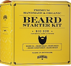 Set - Golden Beards Starter Beard Kit Big Sur (balm/60ml + oil/30ml + shm/100ml + cond/100ml + brush) — photo N1