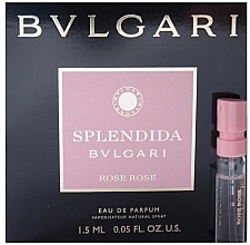 Fragrances, Perfumes, Cosmetics Bvlgari Splendida Rose Rose - Eau de Parfum (sample)