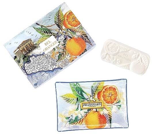 Fragonard Bel Oranger - Set (soap/150g + soap/dish/1pc) — photo N1