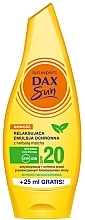 Fragrances, Perfumes, Cosmetics Relaxing Tanning Lotion with Matcha Tea SPF20 - Dax Sun Relaxing Sun Lotion Match Tea SPF20