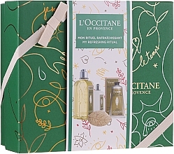 Fragrances, Perfumes, Cosmetics Set - L'Occitane Verbena Christmas Gift Box (sh/gel/250ml + b/milk/70ml + h/cr/75ml + soap/75g + box)