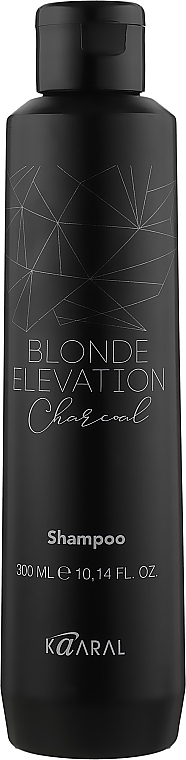 Toning Black Charcoal Shampoo - Kaaral Blonde Elevation Charcoal Shampoo — photo N1