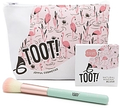 Fragrances, Perfumes, Cosmetics Set - Toot! Blushing Flamingo Blush Bag Set (blush/3 g + brush/1 pcs + bag/1 pcs)