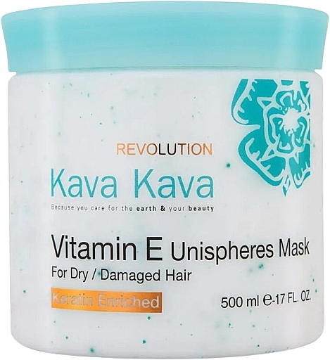 Vitamin E Mask for Dry & Damaged Hair - Kava Kava Vitamin E Unispheres Mask — photo N1