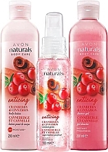 Fragrances, Perfumes, Cosmetics Set - Avon Naturals (sh/gel/200ml + b/milk/200ml + b/spray/100ml)