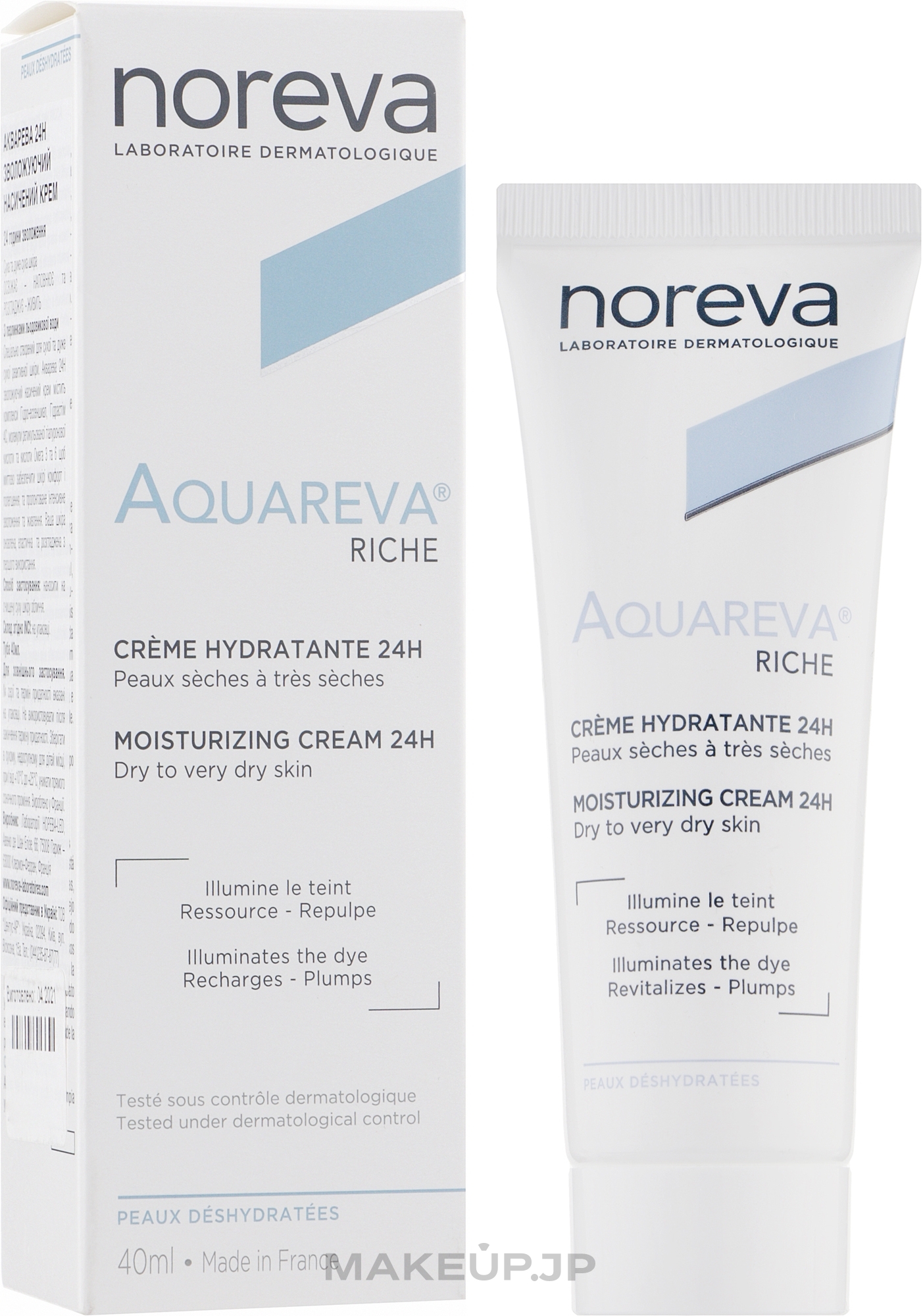 Day Face Cream - Noreva Aquareva Moiturizing Cream Rich Textured — photo 40 ml