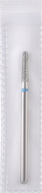 Diamond Nail File Drill Bit, frustum, L-10 mm, 2.3 mm, blue - Head The Beauty Tools — photo N1