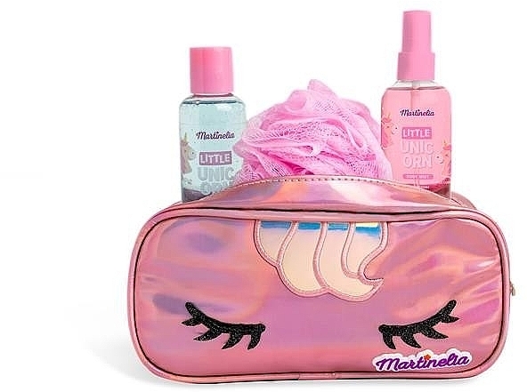 Set, 4 products - Martinelia Little Unicorn Bath Set Bag — photo N1