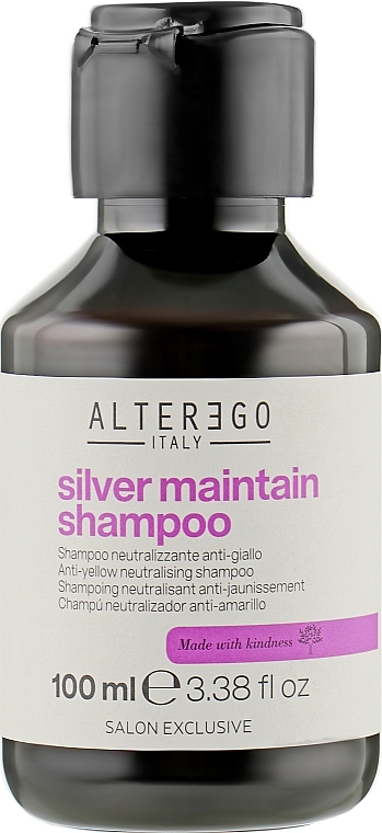 Anti-Yellowness Hair Shampoo - Alter Ego Silver Maintain Shampoo — photo N1