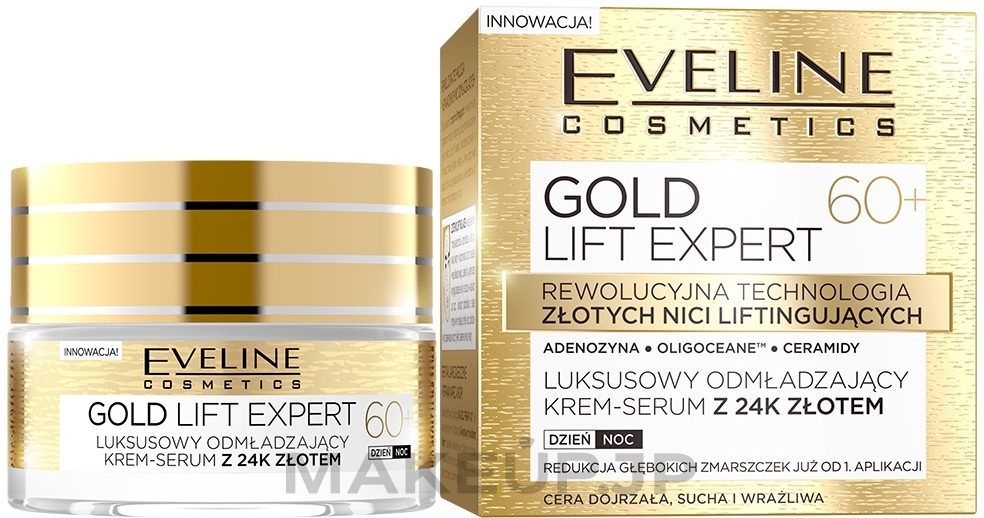 Multi-Nourishing Cream 60+ - Eveline Cosmetics Gold Lift Expert — photo 50 ml