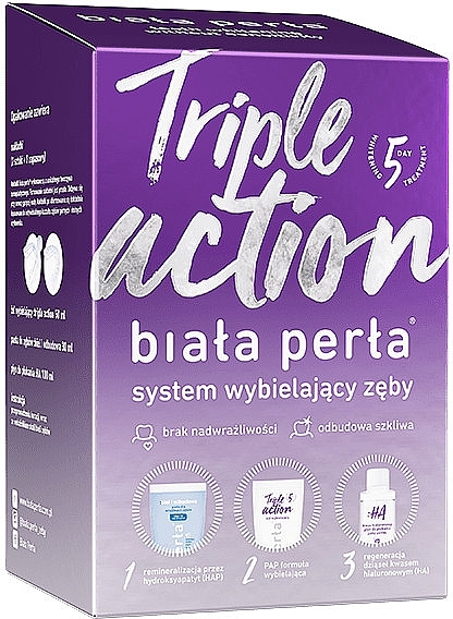 Teeth Whitening Set - Biala Perla Triple Action — photo N1