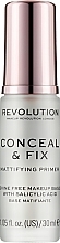 Fragrances, Perfumes, Cosmetics Mattifying Face Primer - Makeup Revolution Conceal & Fix Mattifying Primer