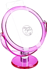 Fragrances, Perfumes, Cosmetics Double-Sided Mirror 499766, pink - Inter-Vion